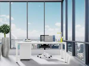 DD Plaza Metal Frame Office Desk thumbnail 4
