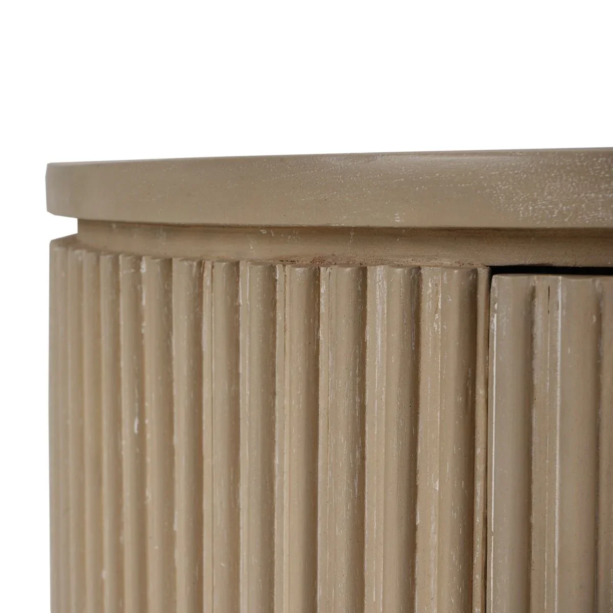 CR Kraton Oval Bedside Table with 3 Drawers