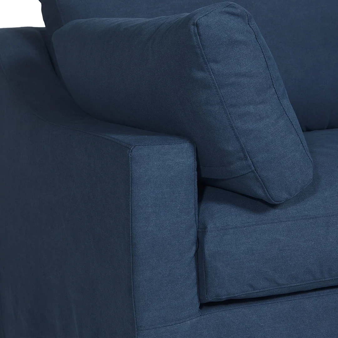 SH Indii 3 Seater Sofa, Blue