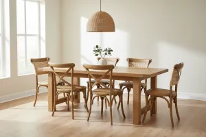 MF Eiffel Natural Rattan Seat Dining Chair thumbnail 4