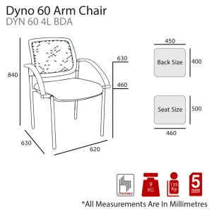 MA Dino 60 Fabric Upholstered 4 Leg Armchair thumbnail 4