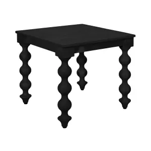 CR Carob Solid Timber Turned Leg Side Table thumbnail 1