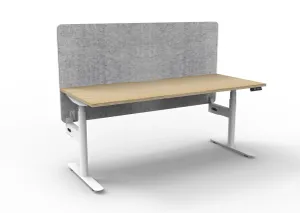 RL Halo Plus Motorized Height Adjustable Desk with Grey Eco Panel Screen thumbnail 4