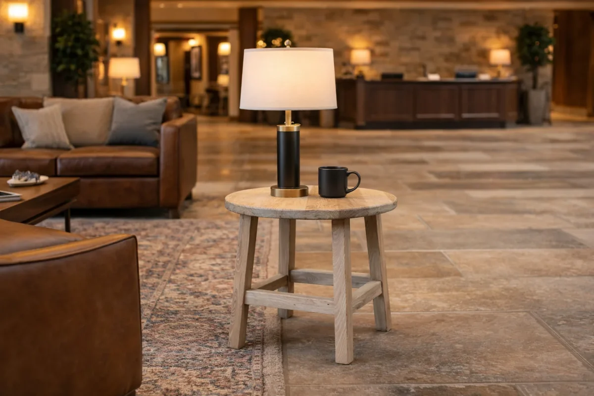 MF Pioneer Solid Timber Round Side Table