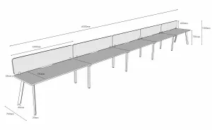 RL Eternity Single Sided Workstation with SHUSH30 Screen thumbnail 7
