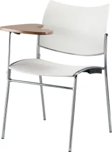 GP Element 4 legs Fabric Upholstered Plastic Chair with Tablet thumbnail 3