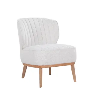 VI Clover Fabric Upholstered Timber Legs Occasional Chair thumbnail 3