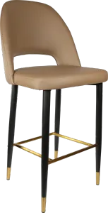 FL Semifreddo Vinyl Upholstered Metal Leg Hospitality Bar Stool thumbnail 1