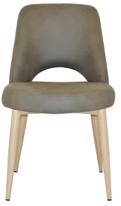 EZ Albury Birch Stained Metal Leg Upholstered Hospitality Dining Chair thumbnail 9