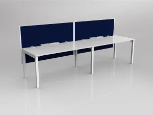 OL Axis 2 User Single Sided Workstation with Hung Screen - Breathe Fabric thumbnail 10