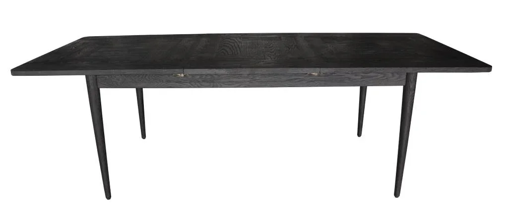 VI Patchwood Solid Timber Leg Veneer Top Extendable Dining Table
