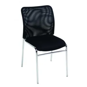 MA Martin Chrome Leg Stackable Meshback Visitor Chair thumbnail 1