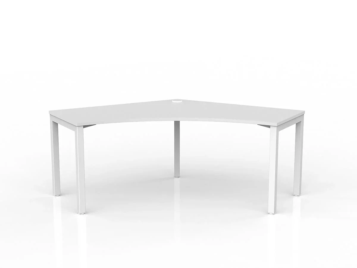 OL Axis Single User 120° Workspace Corner Desk