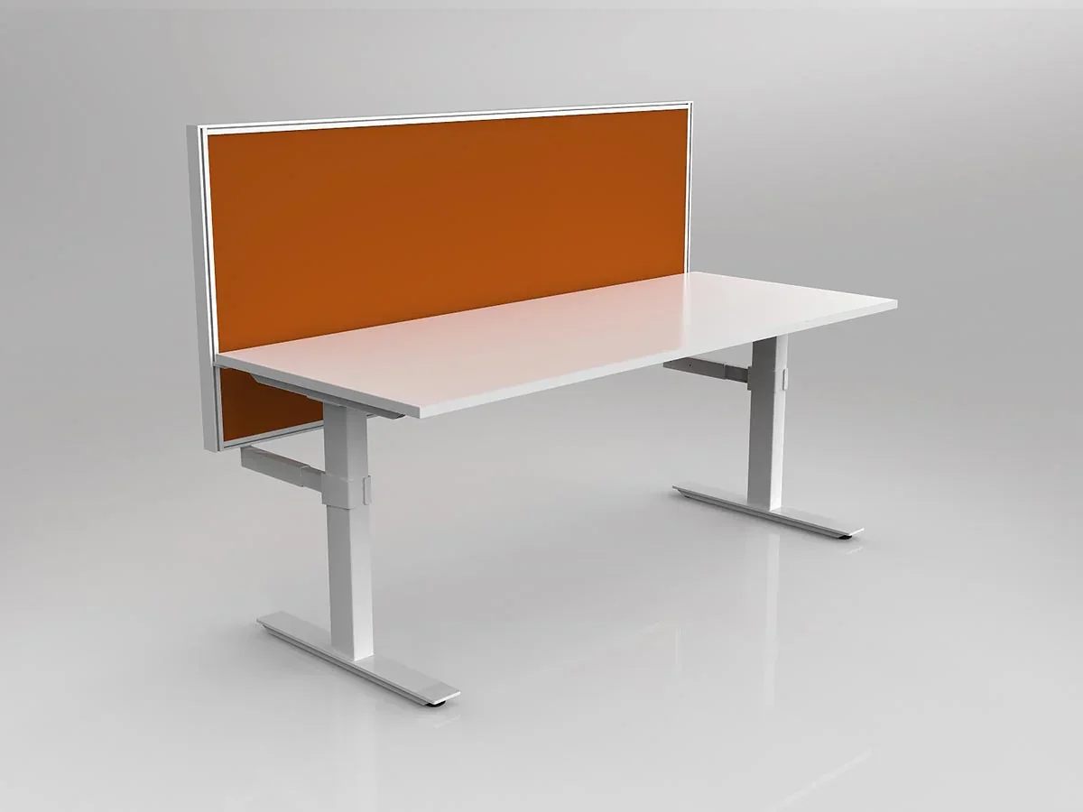 OL Agile 1 Person Workstation with 50mm Central Divider Screen thumbnail 13