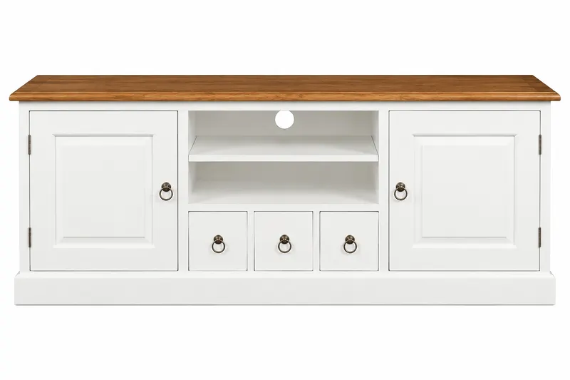 CT Tasmania Solid Timber 2 Door 3 Drawer Entertainment Unit