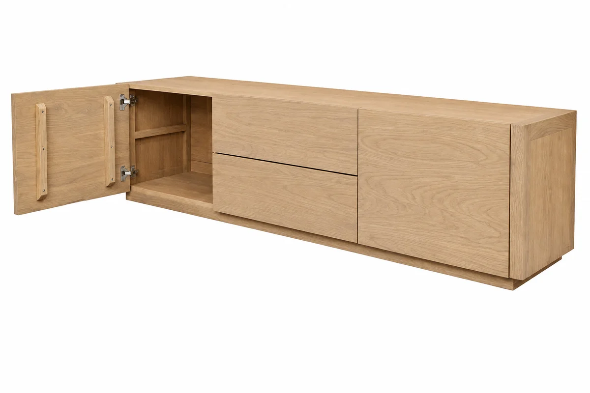 CT Gatsby Solid Timber 2 Door 2 Drawer Entertainment Unit