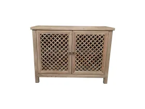 MF Raffles Recycled Elm Timber 2 Door Cabinet thumbnail 1