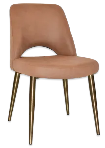 EZ Albury Brass Colour Stainless Steel Leg Upholstered Hospitality Dining Chair thumbnail 19