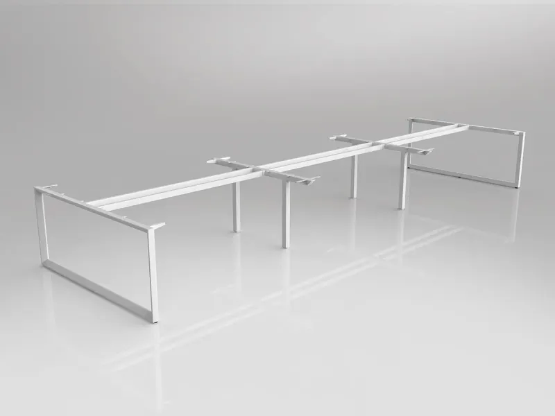 OL Anvil Double Sided 6 User Desk Frame