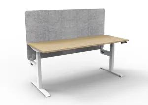 RL Boost Plus Motorized Height Adjustable Workstation with Grey Eco Panel Screen thumbnail 7