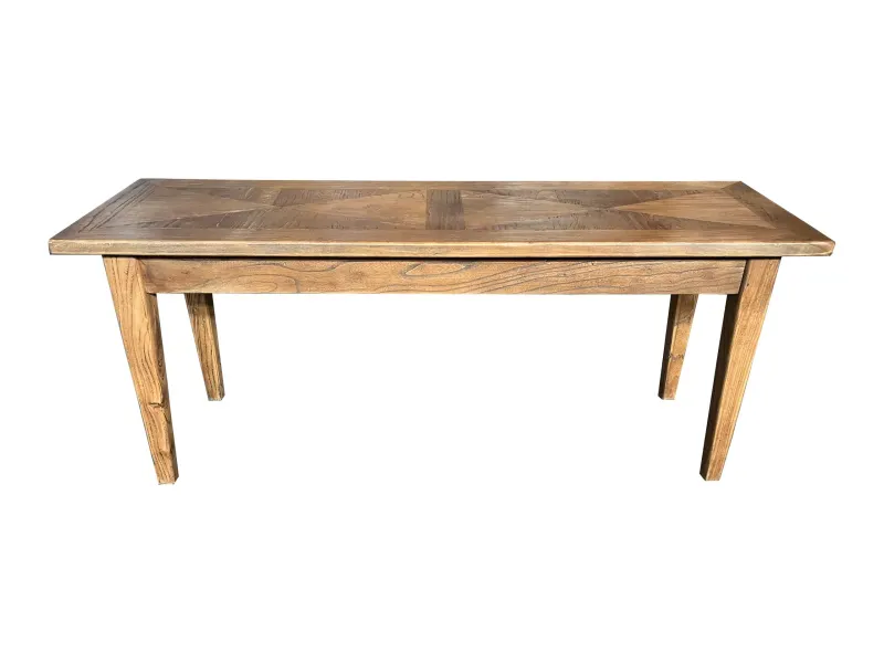 MF Parquetry Recycled Elm Timber Dining Bench