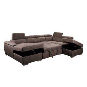 VI Brighton Fabric Modular Lounge with Chaise and Ottoman thumbnail 4
