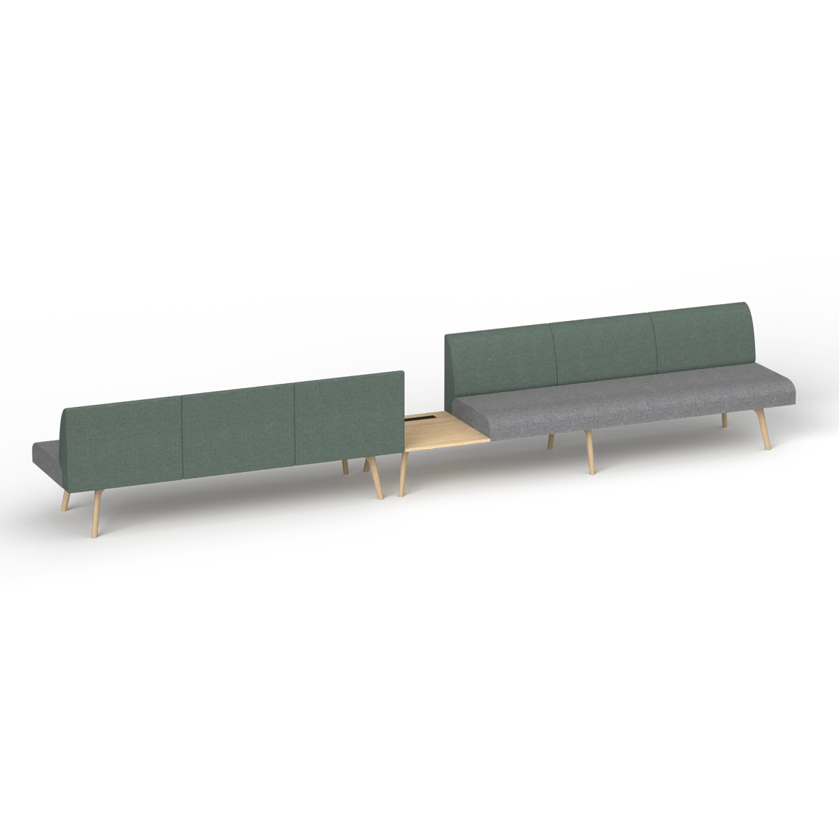 OL Willow Reception Area 6 Seater Sofa with Side Table