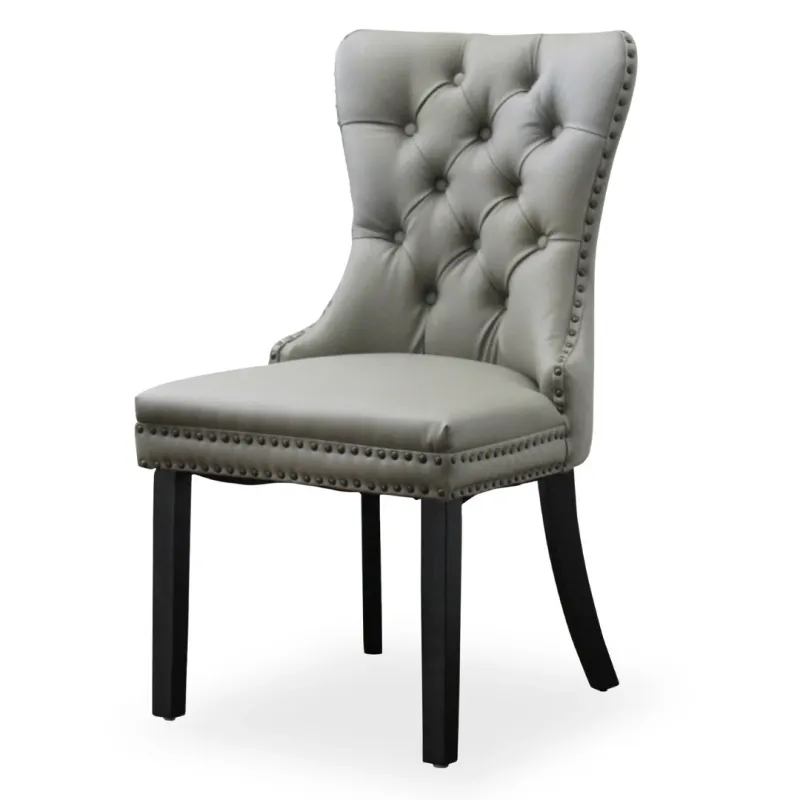 BT Elena Grey PU Leather Upholstered Dining Chair