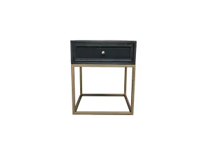 MF Tubetti Metal Leg 1 Drawer Side Table thumbnail 2