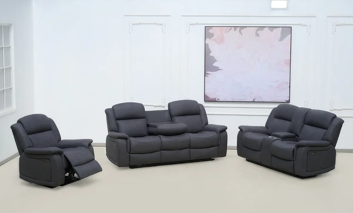 BT Paragon Fabric Upholstered Power Motion Electric Recliner Lounge