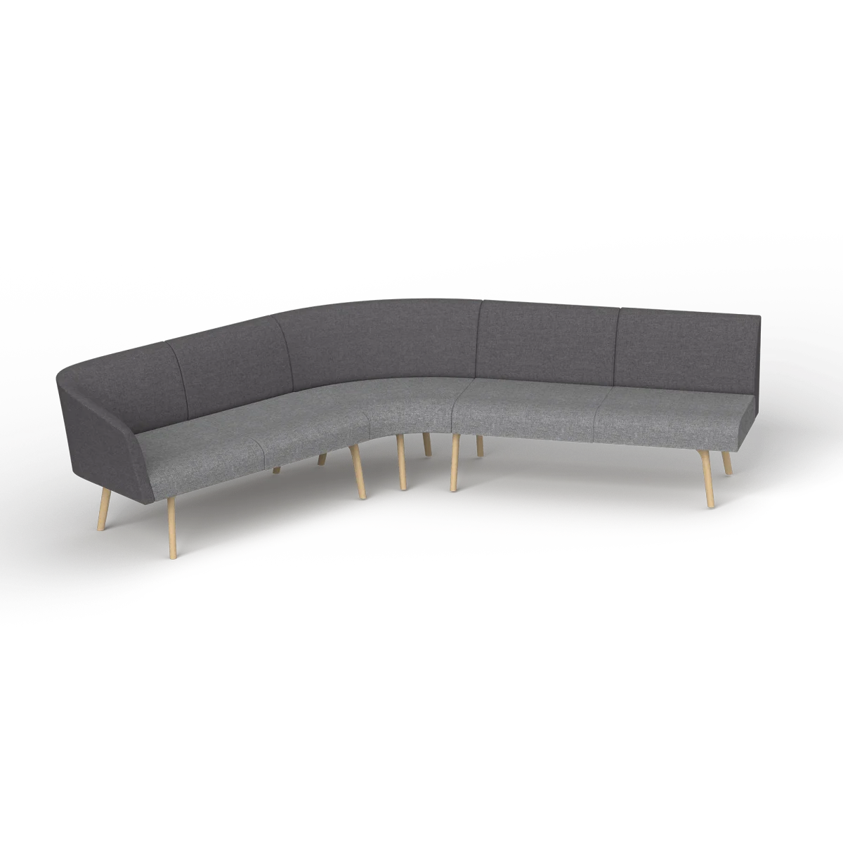 OL Willow Fabric Upholstered Reception Area Corner Sofa