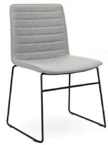 DD Nikola Black Sled Base Fabric Upholstered Chair thumbnail 6