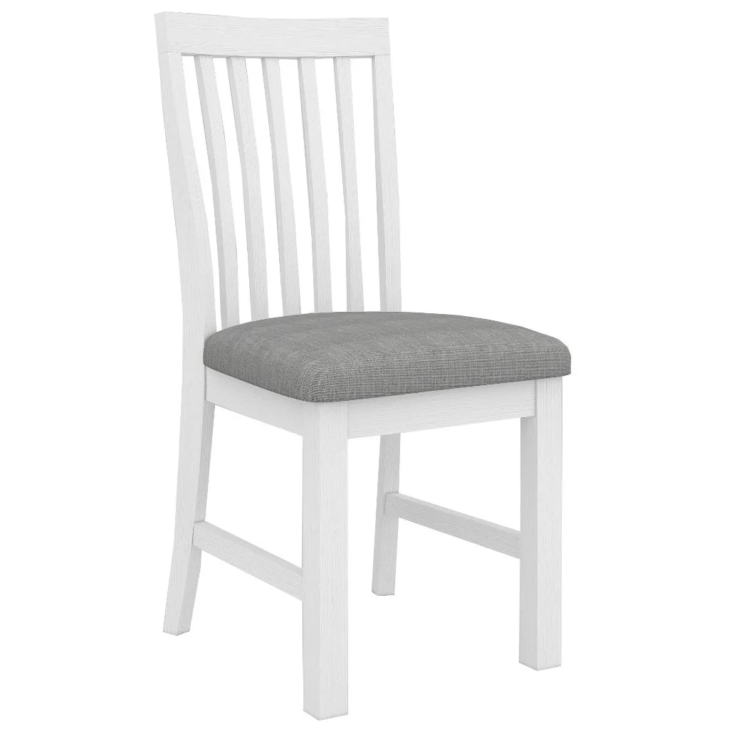 VI Coastal Solid Timber Fabric Upholstered Seat Dining Chair