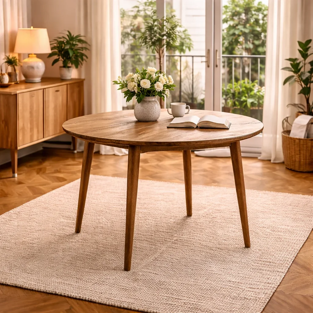 MF Tiffany Solid Timber Round Dining Table