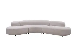 VI Daytona Fabric Upholstered 6 Seater Curved Lounge thumbnail 1