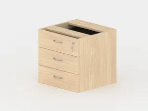 GP OMsystem Commercial Office Fix Desk Pedestal with 3 Drawers thumbnail 5