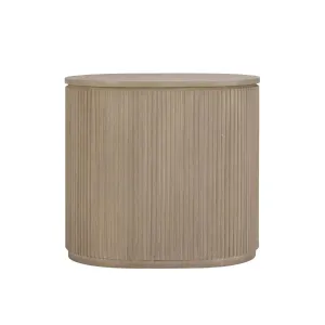 CR Kraton Oval Bedside Table with 3 Drawers thumbnail 8