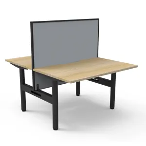 RL Halo Static Back to Back 2 User Workstation with Framed Screen thumbnail 1