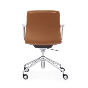 MA Romeo PU Leather Upholstered Aluminium Base Boardroom Chair thumbnail 3