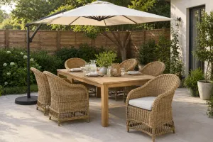 CR Koa Solid Hardwood Outdoor Dining Table thumbnail 2