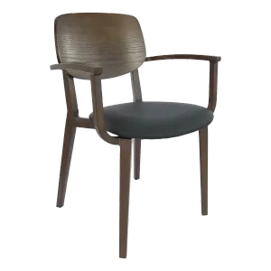 FL Atlanta Upholstered Seat Hospitality Stackable Dining Armchair - Large thumbnail 9