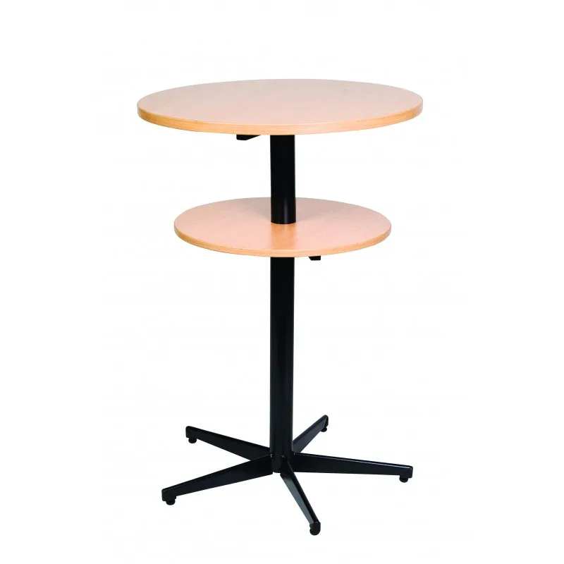 MA Centre Pedestal Base Bar Table Round Top with Shelf
