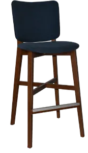 EZ STOOL DAKOTA UPH 2 LIGHTWALNUT - GRAVITY NAVY thumbnail 1