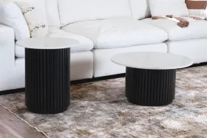 VI Nile Timber Base Marble Top Round Coffee Table thumbnail 2