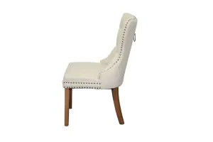 BT Elena Cream PU Leather Upholstered Dining Chair thumbnail 2