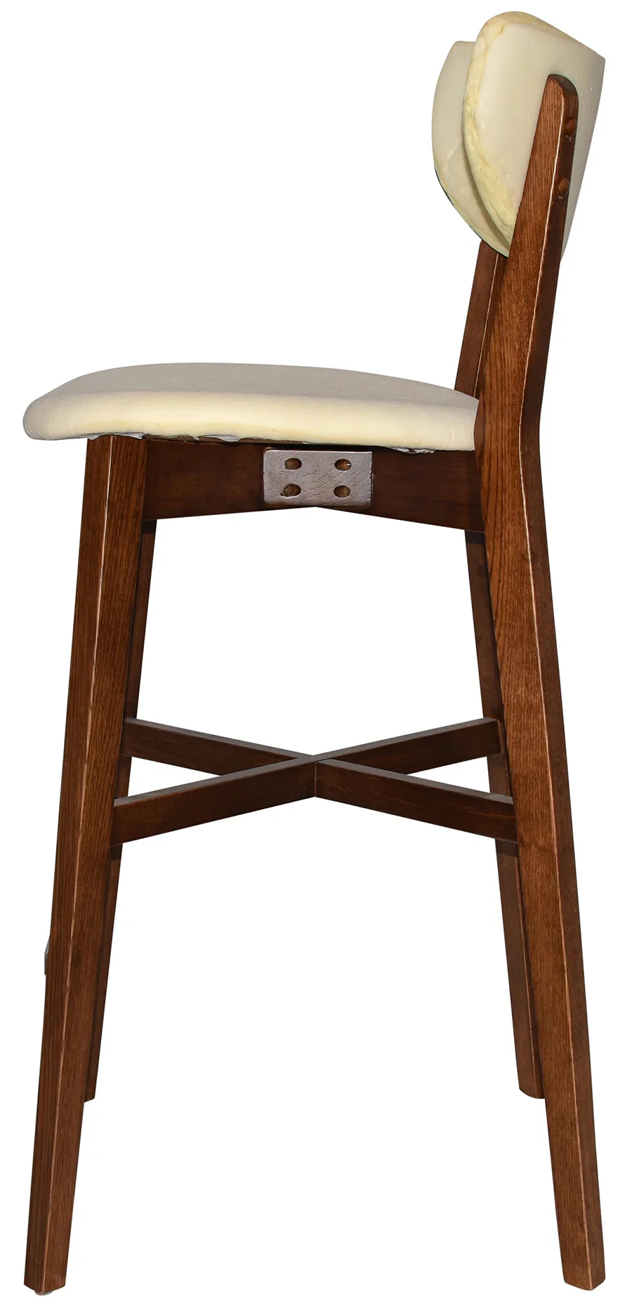 EZ Rialto Light Walnut Stained Solid Timber Framed Barstool