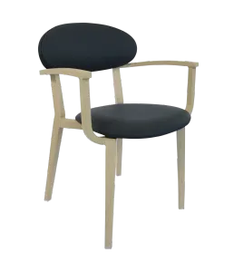 FL Atlanta Vinyl Upholstered Hospitality Stackable Dining Armchair thumbnail 3