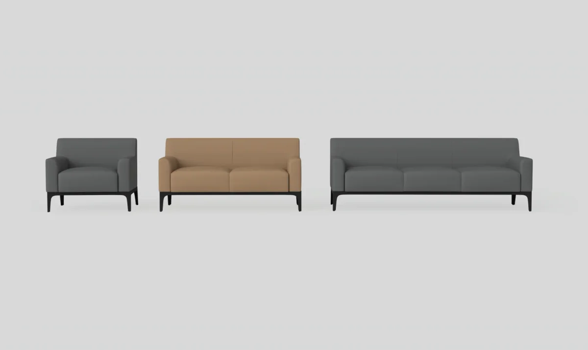 OL Cedar PU Leather Upholstered Single Seater Breakout Lounge