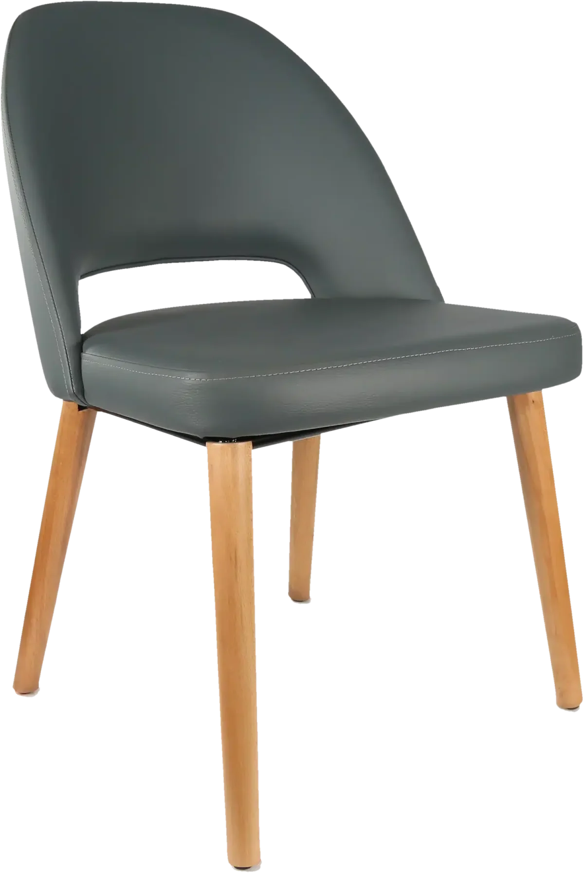 FL Semifreddo Vinyl Upholstered Timber Legs Hospitality Chair