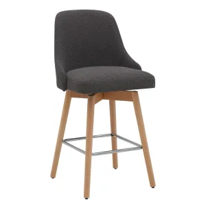 VI Leto Beechwood Legs Fabric Seat Bar Chair thumbnail 1